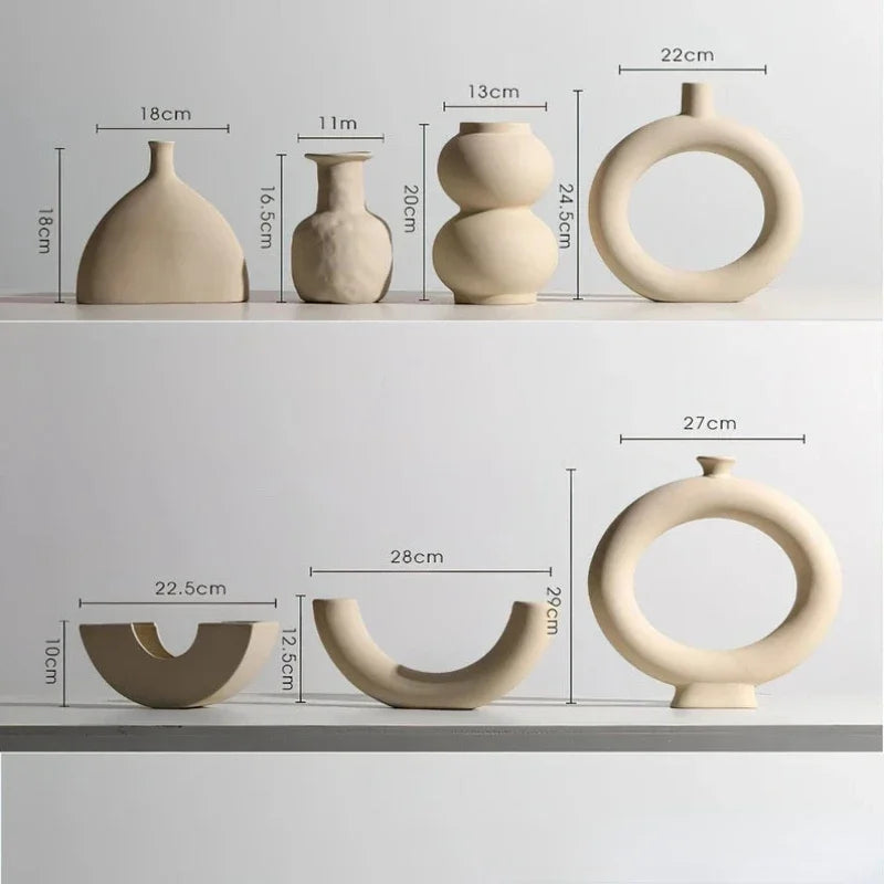 Sculptural Ceramic Flower Vase