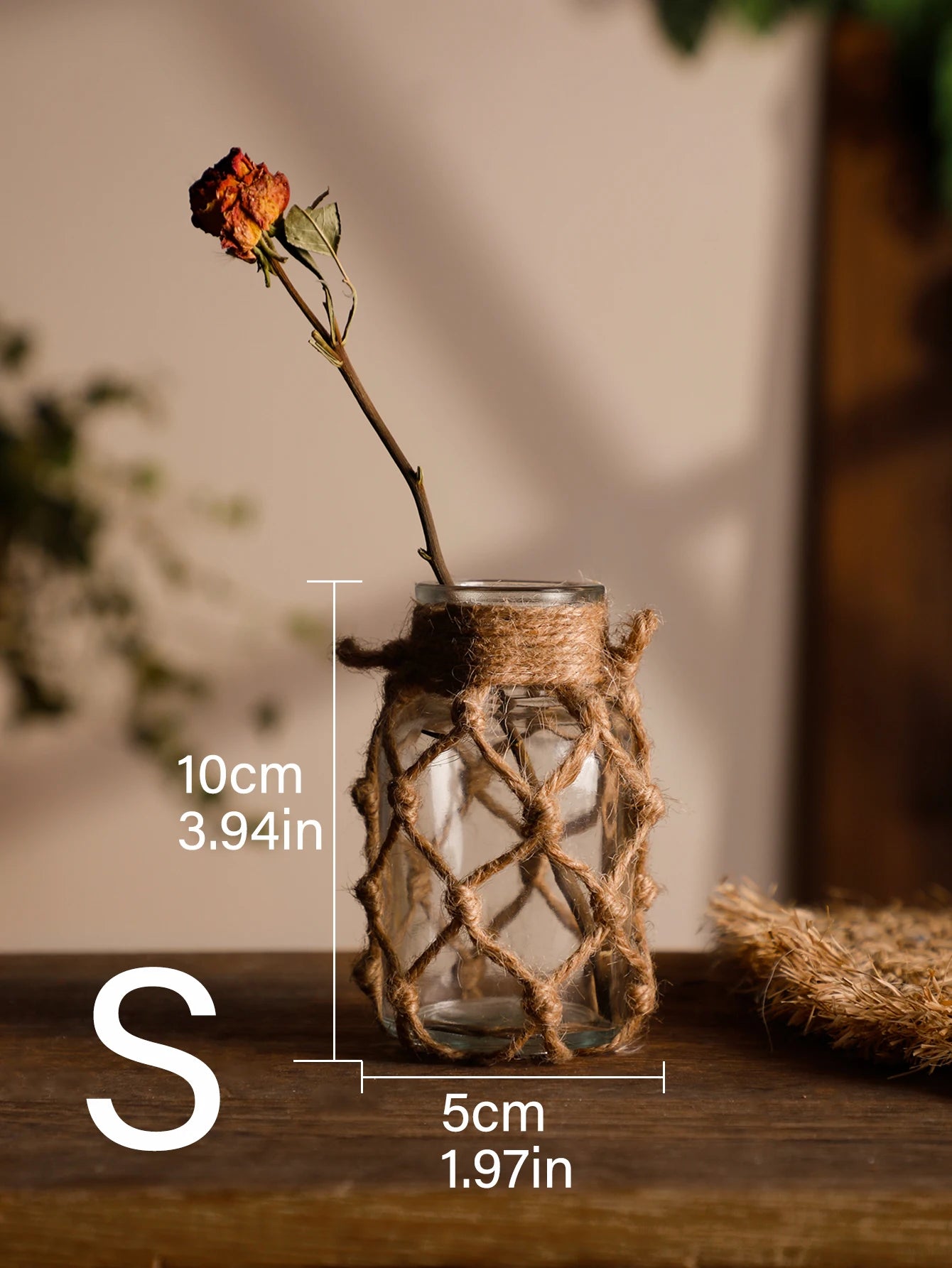 Rustic Glass Vase