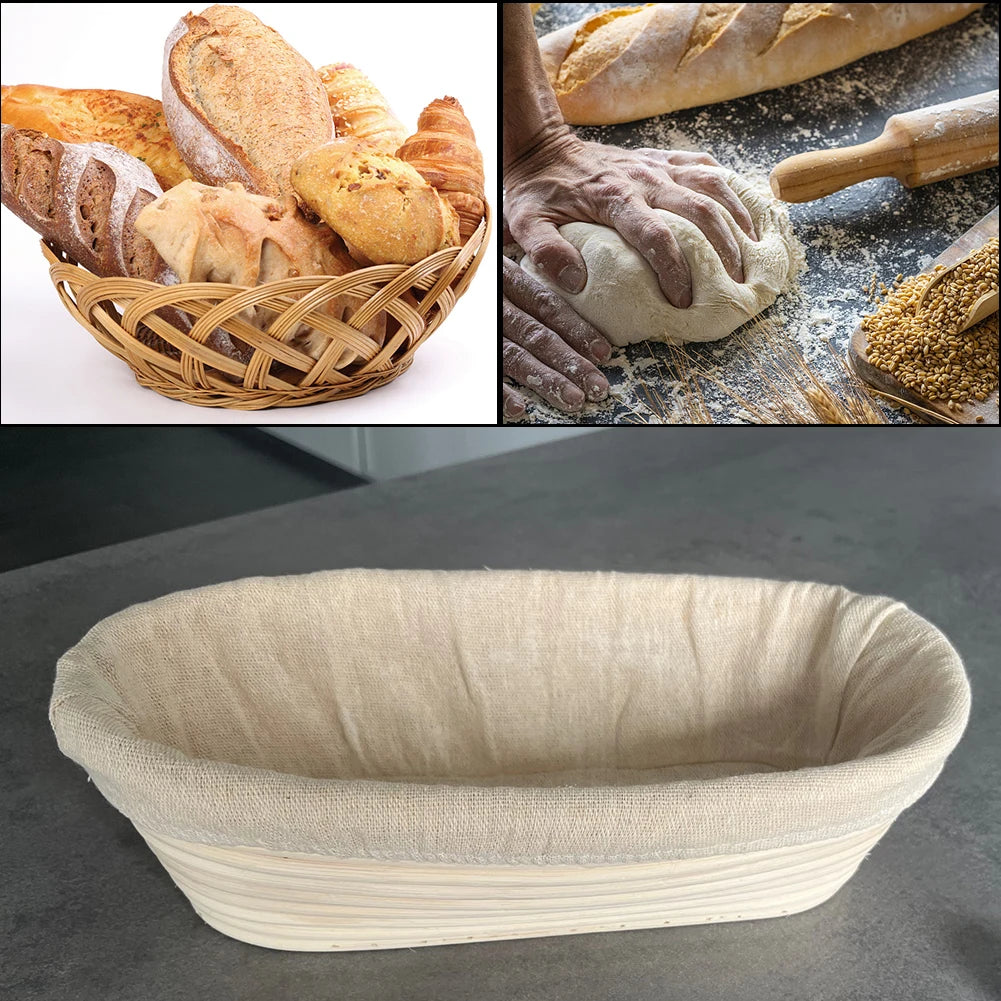 Artisan Rattan Baking Basket