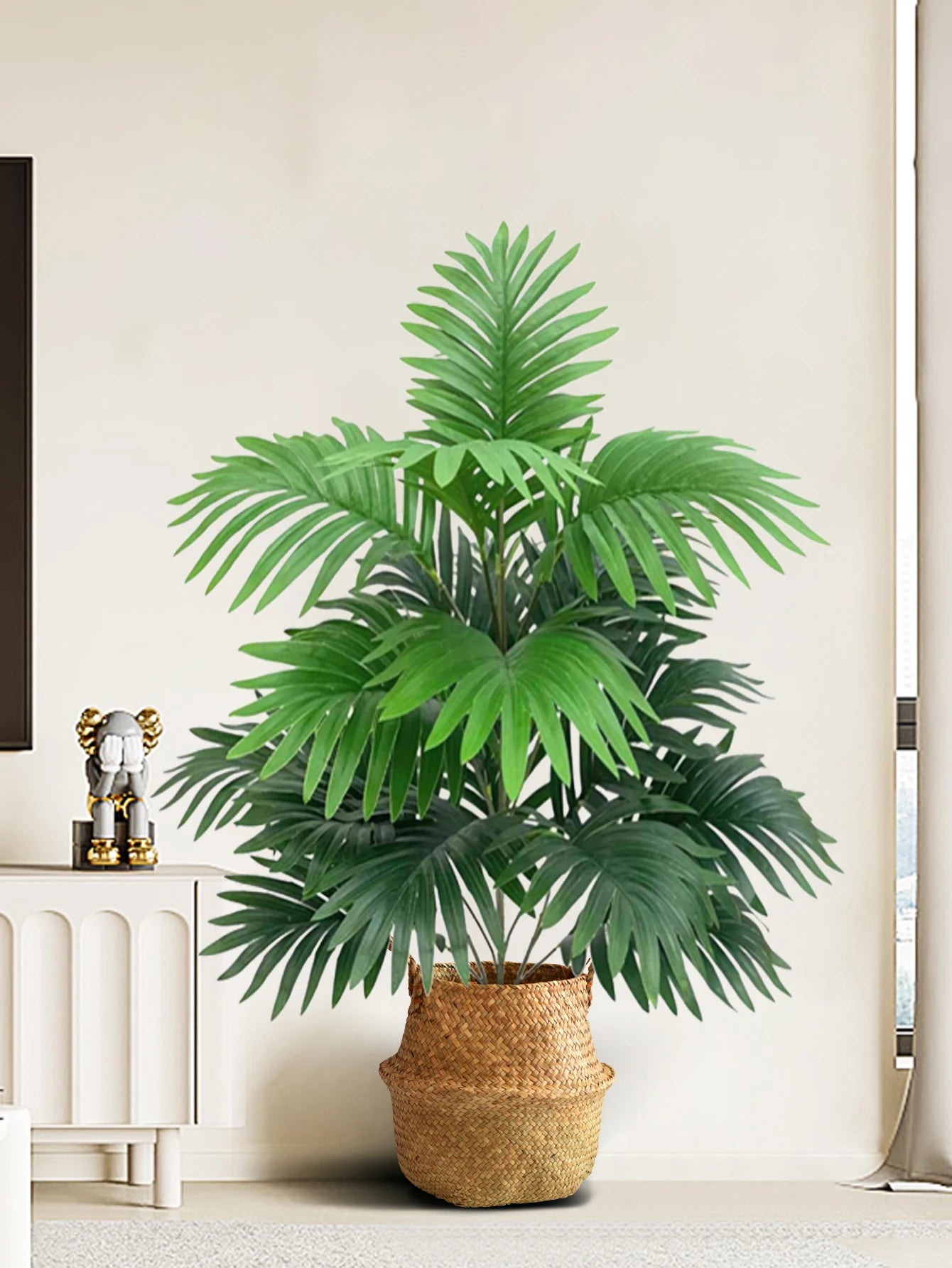 Tropical Greenery Faux Vine with Monstera Leaves
