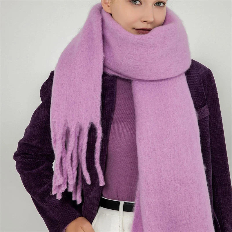 Thick Warm Tassel Shawl