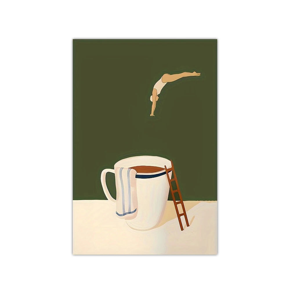 Retro Coffee Canvas Wall Art