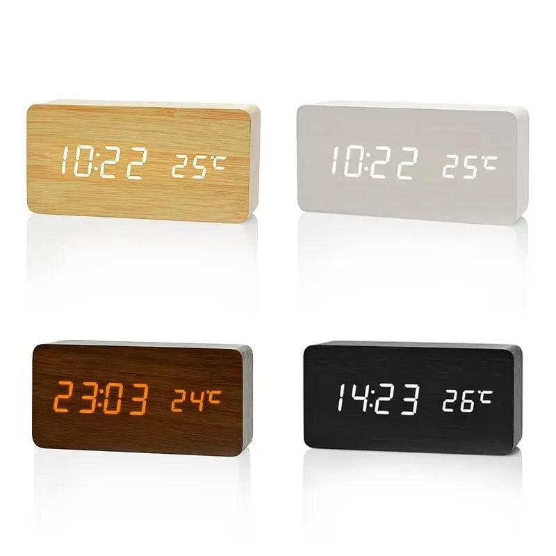 Charming Wooden Digital Clock