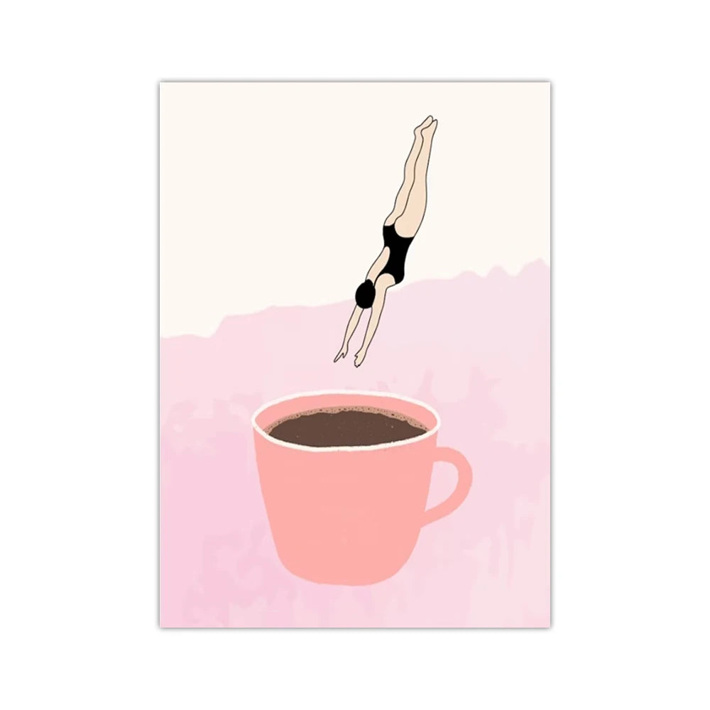 Retro Coffee Canvas Wall Art