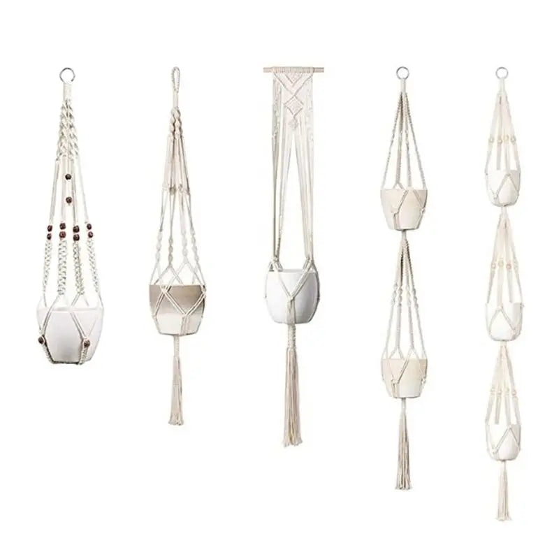 Cotton Rope Flowerpot Hangers