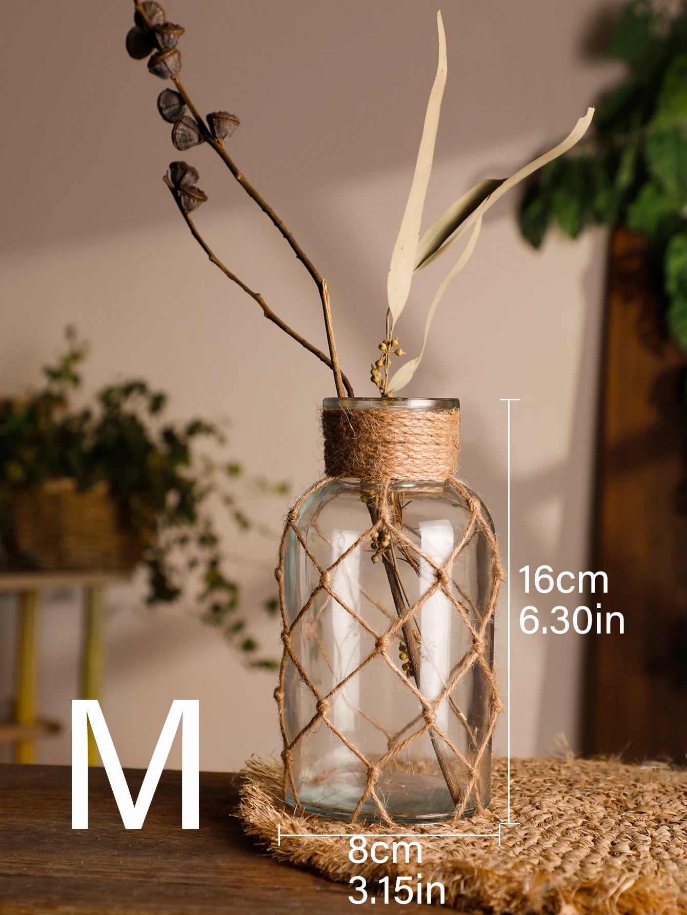 Rustic Glass Vase
