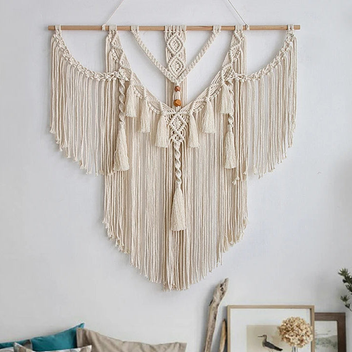 Handwoven Boho Rope Wall Art