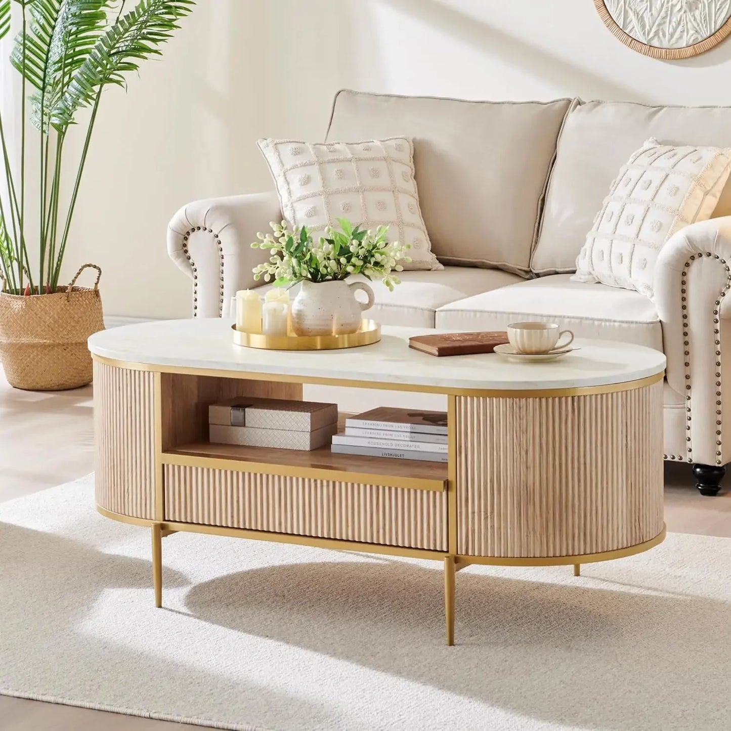 Oval Coffee Table