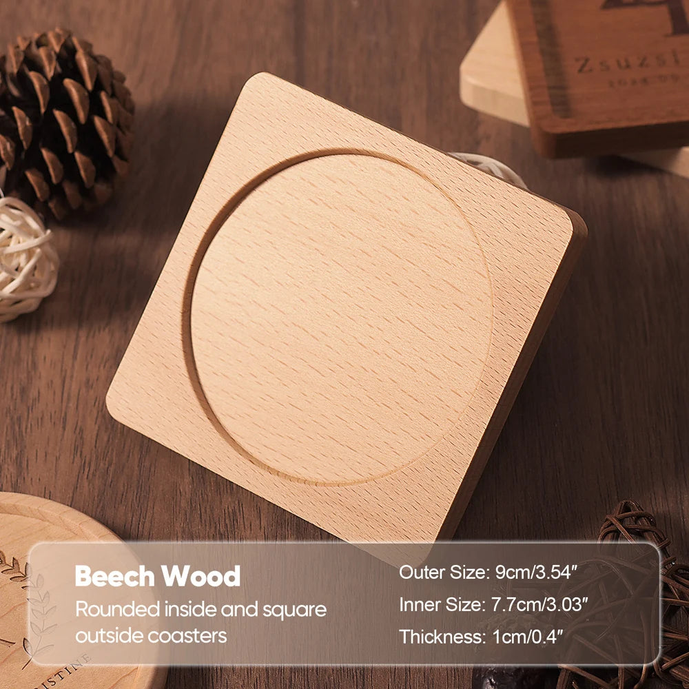 Handcrafted Walnut Coasters