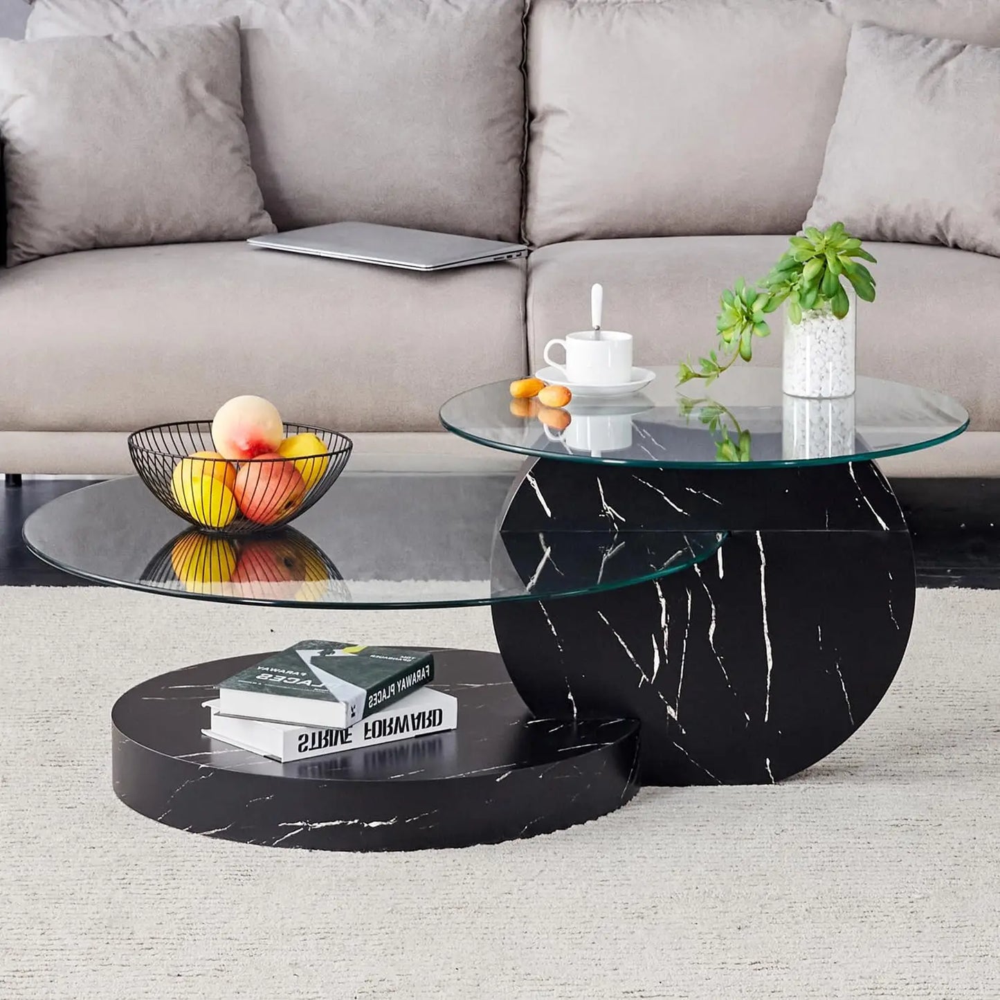 Sierra Drift Glass Center Table