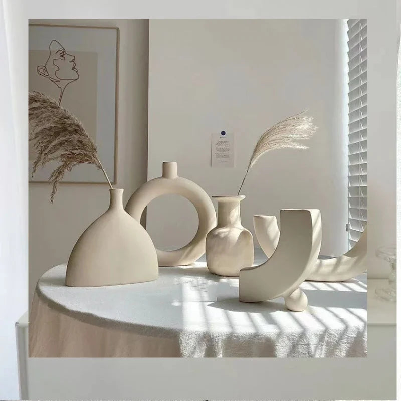 Sculptural Ceramic Flower Vase