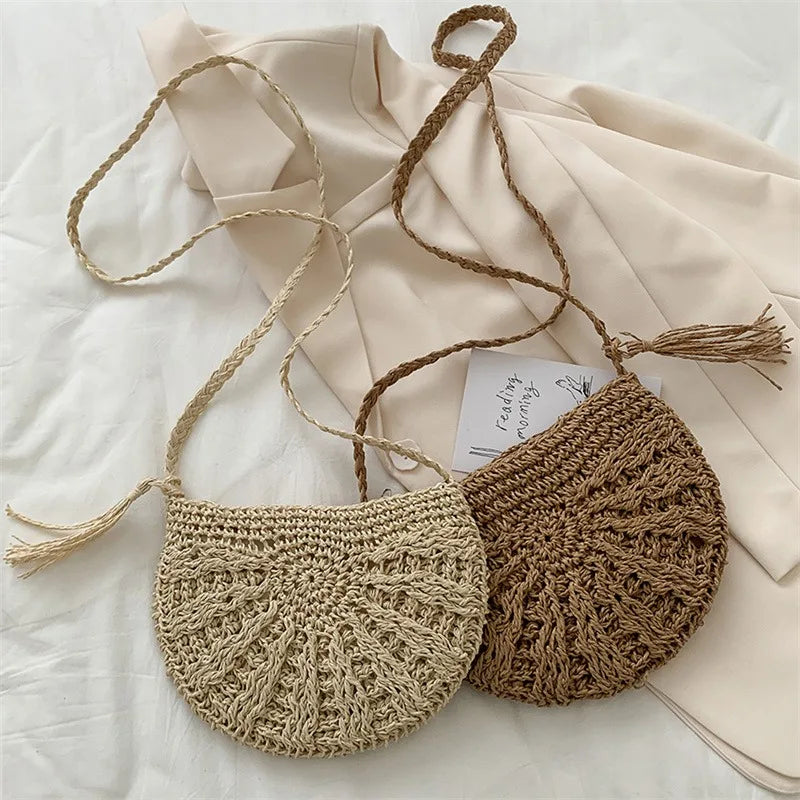 Woven Summer Crossbody Bag