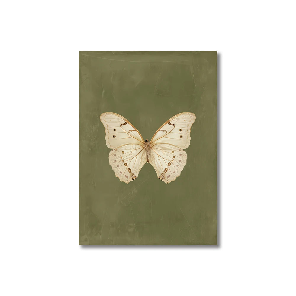 Vintage Butterfly Canvas Wall Art