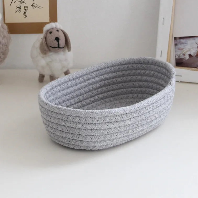 Minimalist Cotton Rope Basket for Everyday Storage