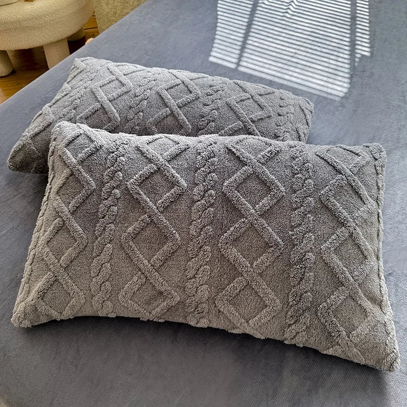 Cozy Velvet Rectangle Pillow Covers