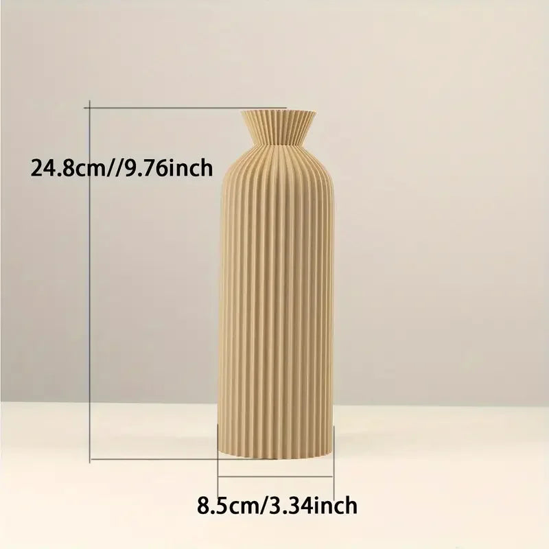 Sculpted Plastic Vase Centerpiece