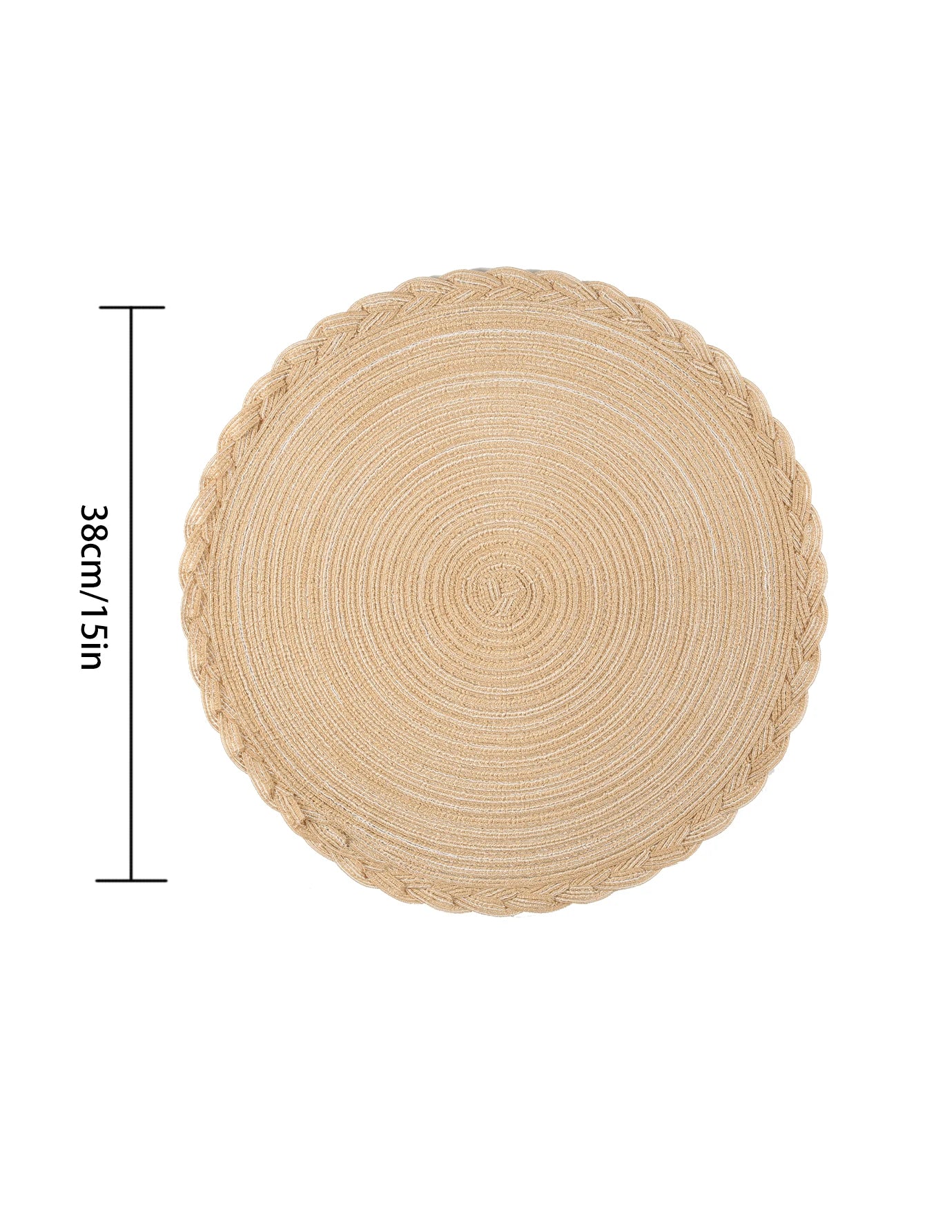 Soft Cotton Woven Round Placemats Set