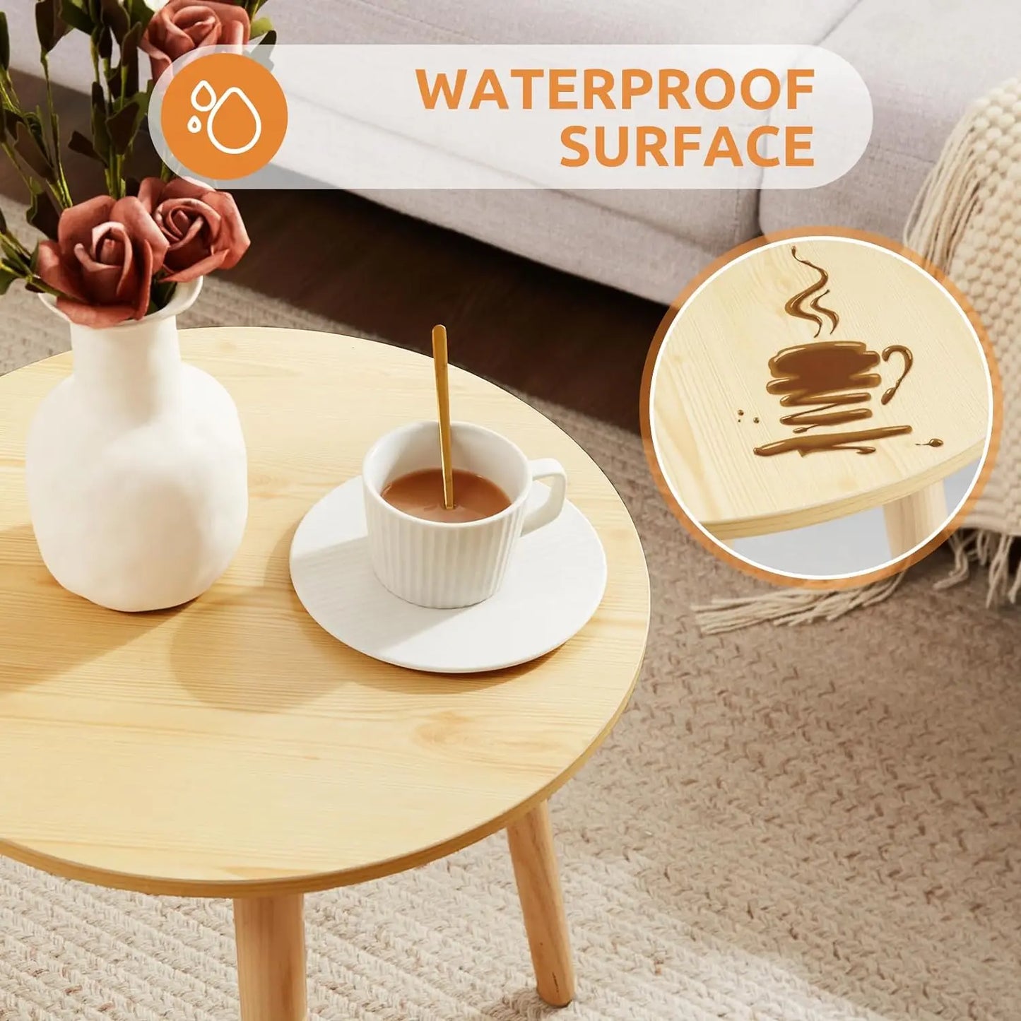 Sequoia Minimalist Side Table