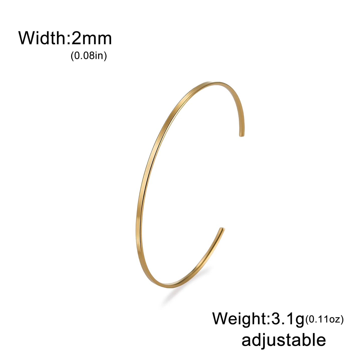 Glossy Gold Bangle