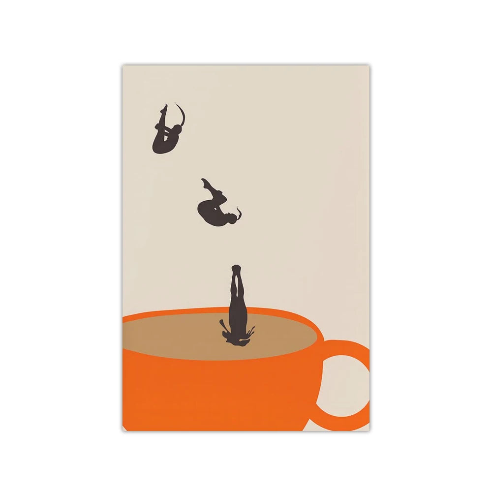 Retro Coffee Canvas Wall Art