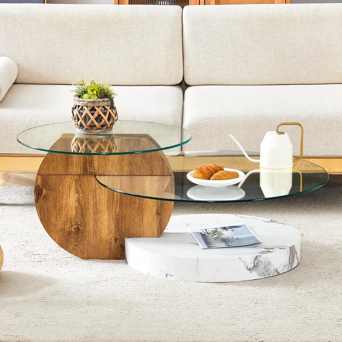 Sierra Drift Glass Center Table