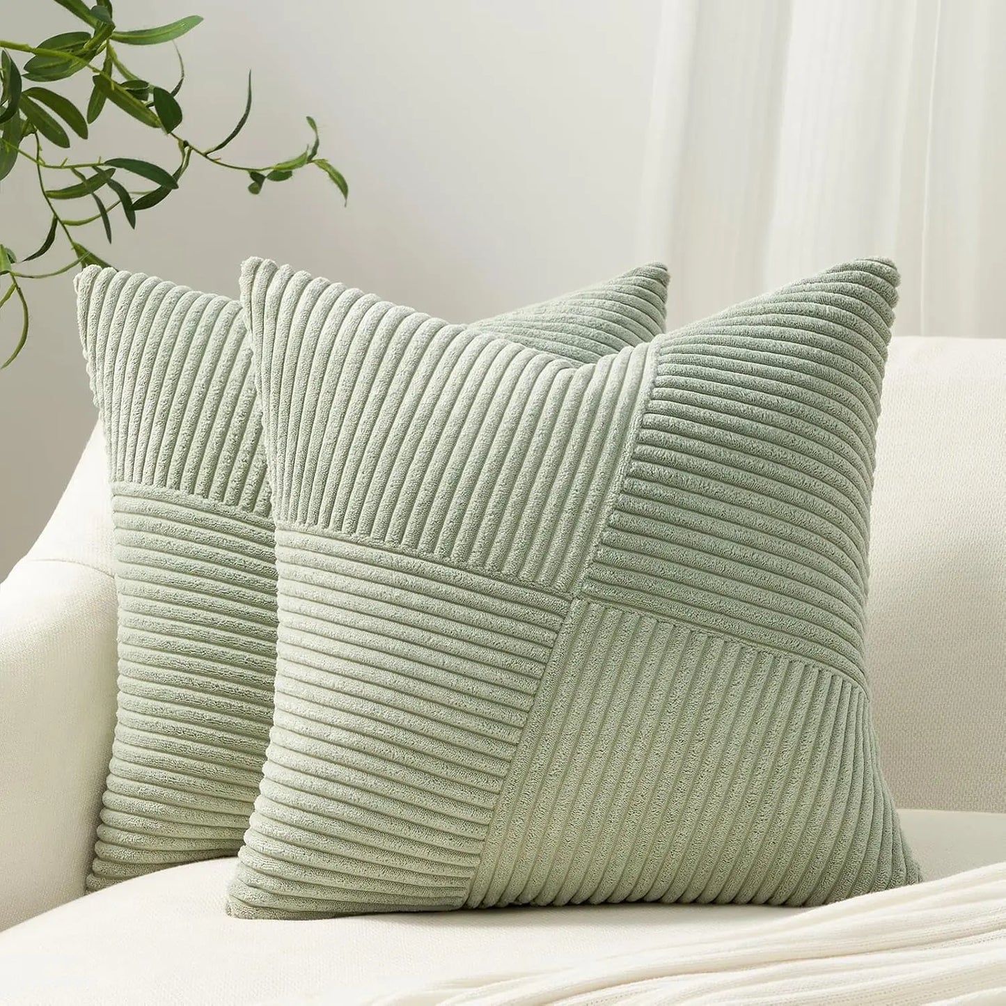 Decorative Corduroy Throw Pillow