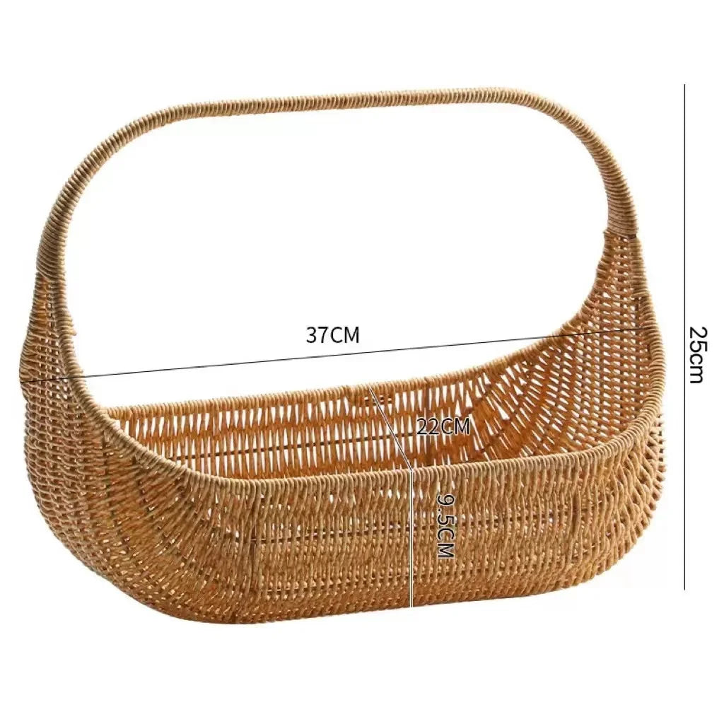 Cozy Boho Rattan Basket