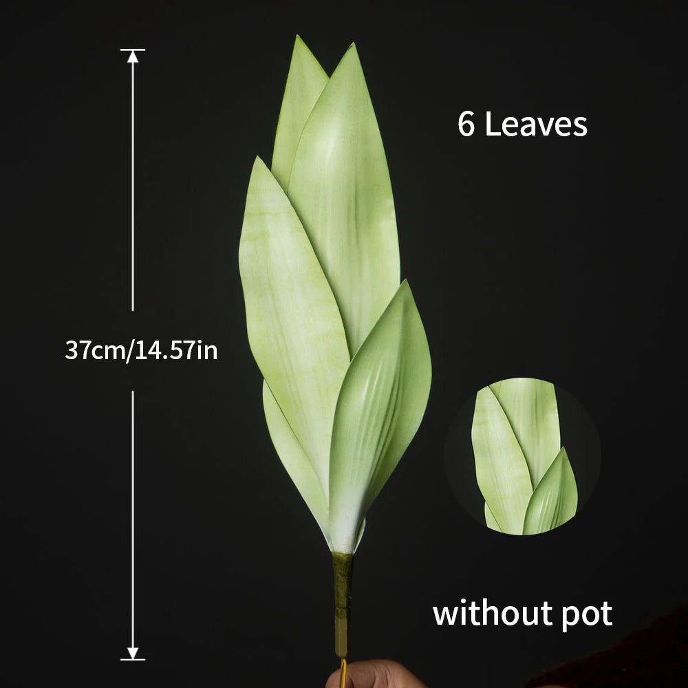 Serene Tiger Leaf Faux Succulent