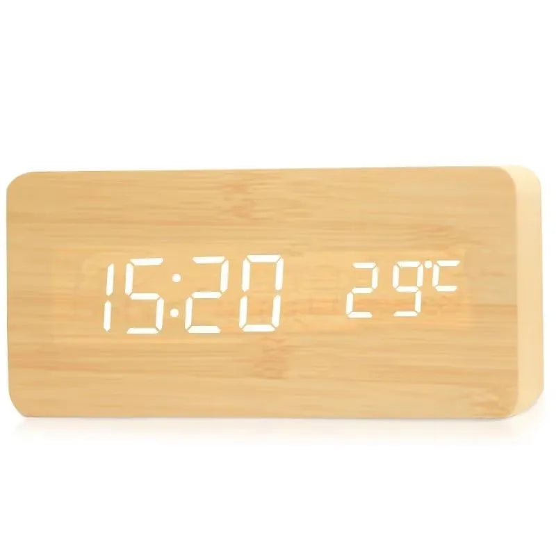 Charming Wooden Digital Clock