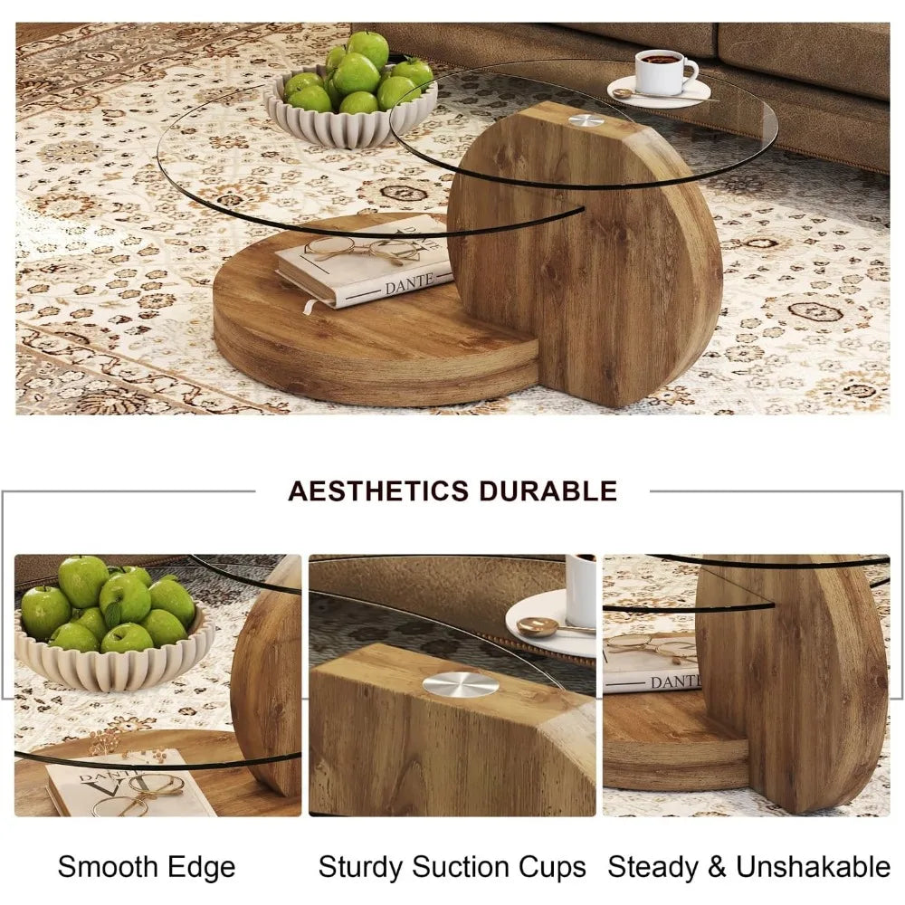 Sierra Drift Glass Center Table