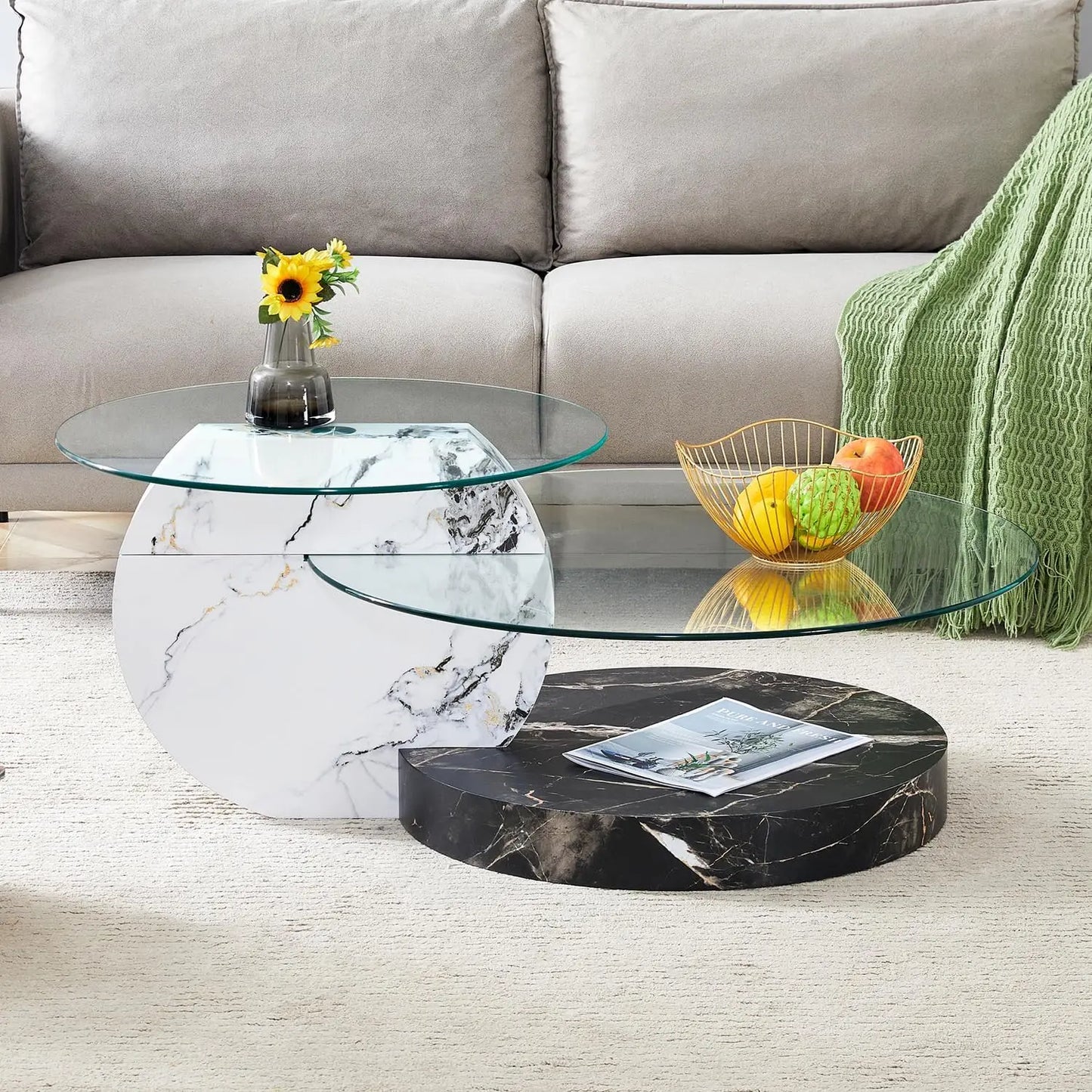 Sierra Drift Glass Center Table