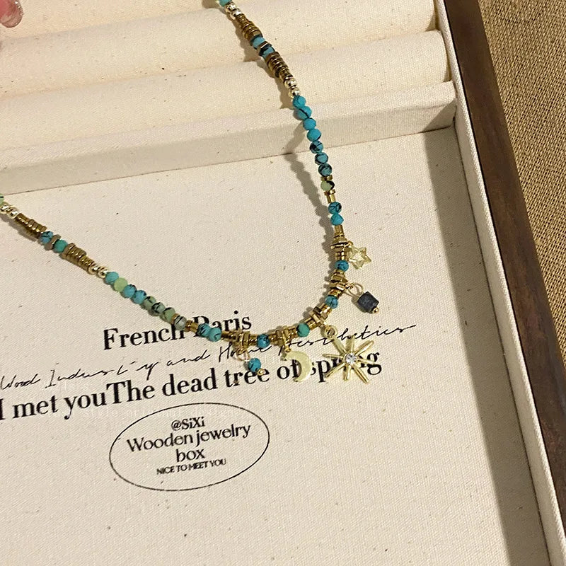 Beads Necklace with Pendant
