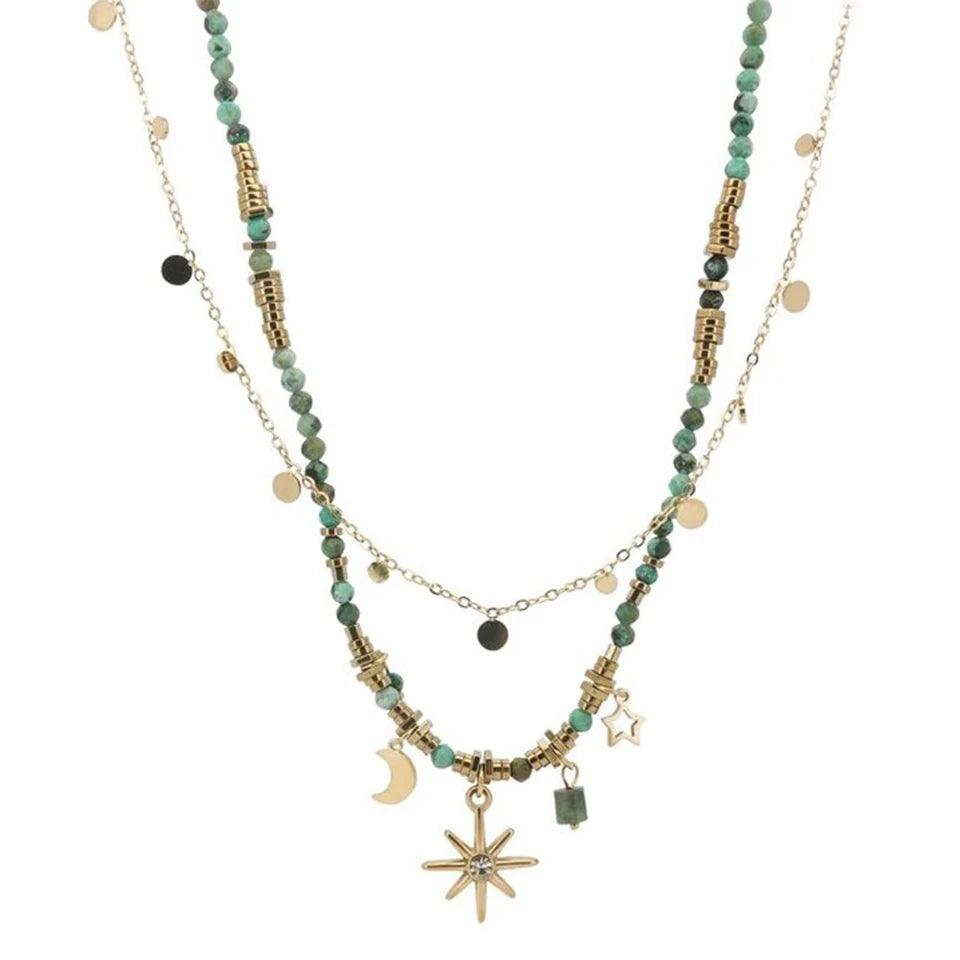 Beads Necklace with Pendant