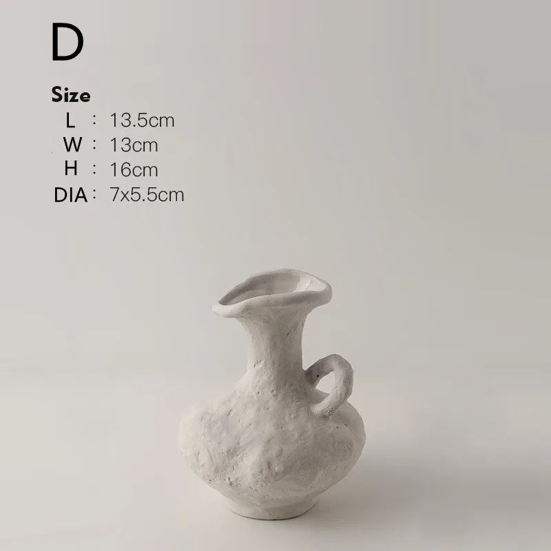 Minimalist White Flower Pot