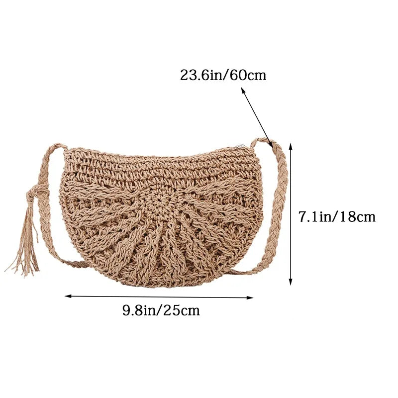 Woven Summer Crossbody Bag