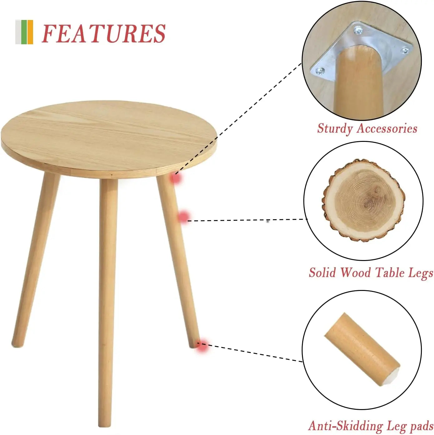 Sequoia Minimalist Side Table