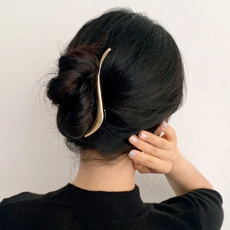 Gold S Shaped Hair Clip
