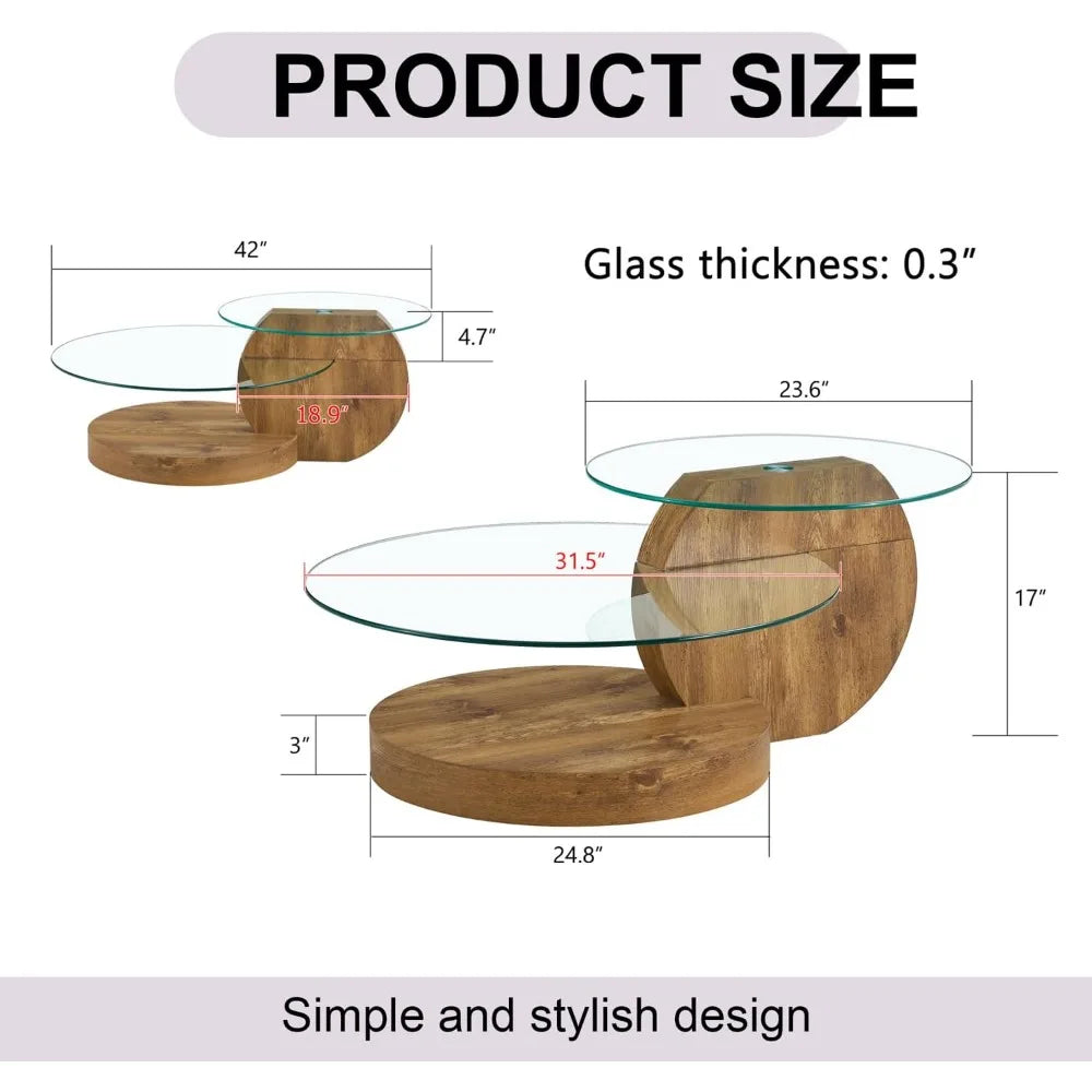 Sierra Drift Glass Center Table
