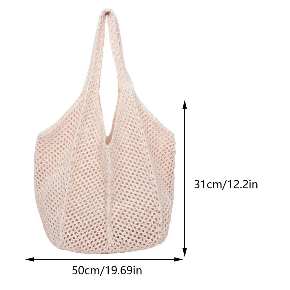 Breezy Hollow Woven Shoulder Tote
