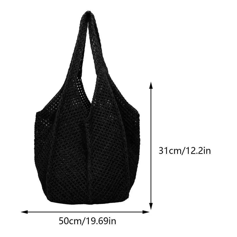 Breezy Hollow Woven Shoulder Tote