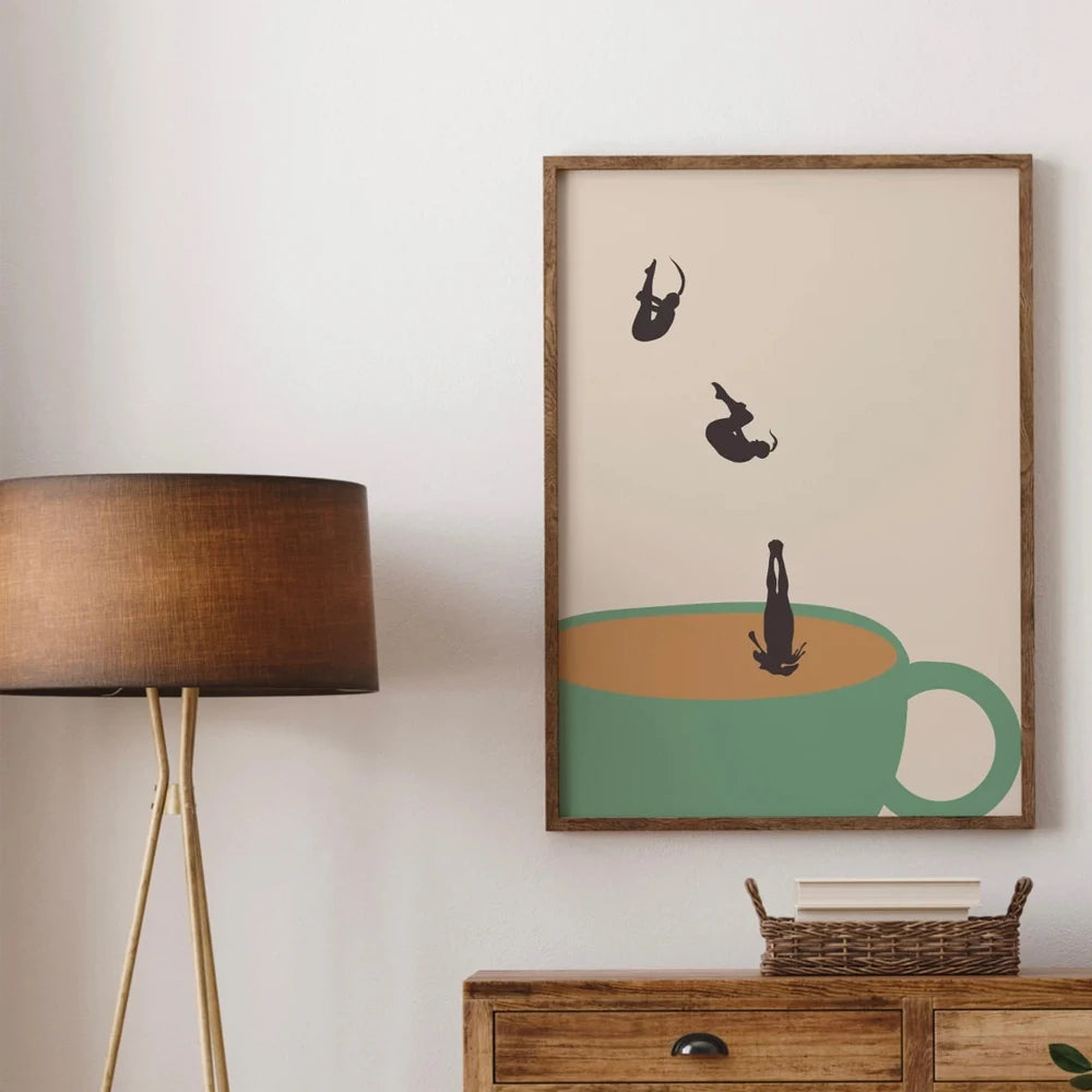 Retro Coffee Canvas Wall Art