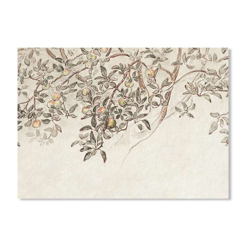 Botanical Apple Branch Sketch