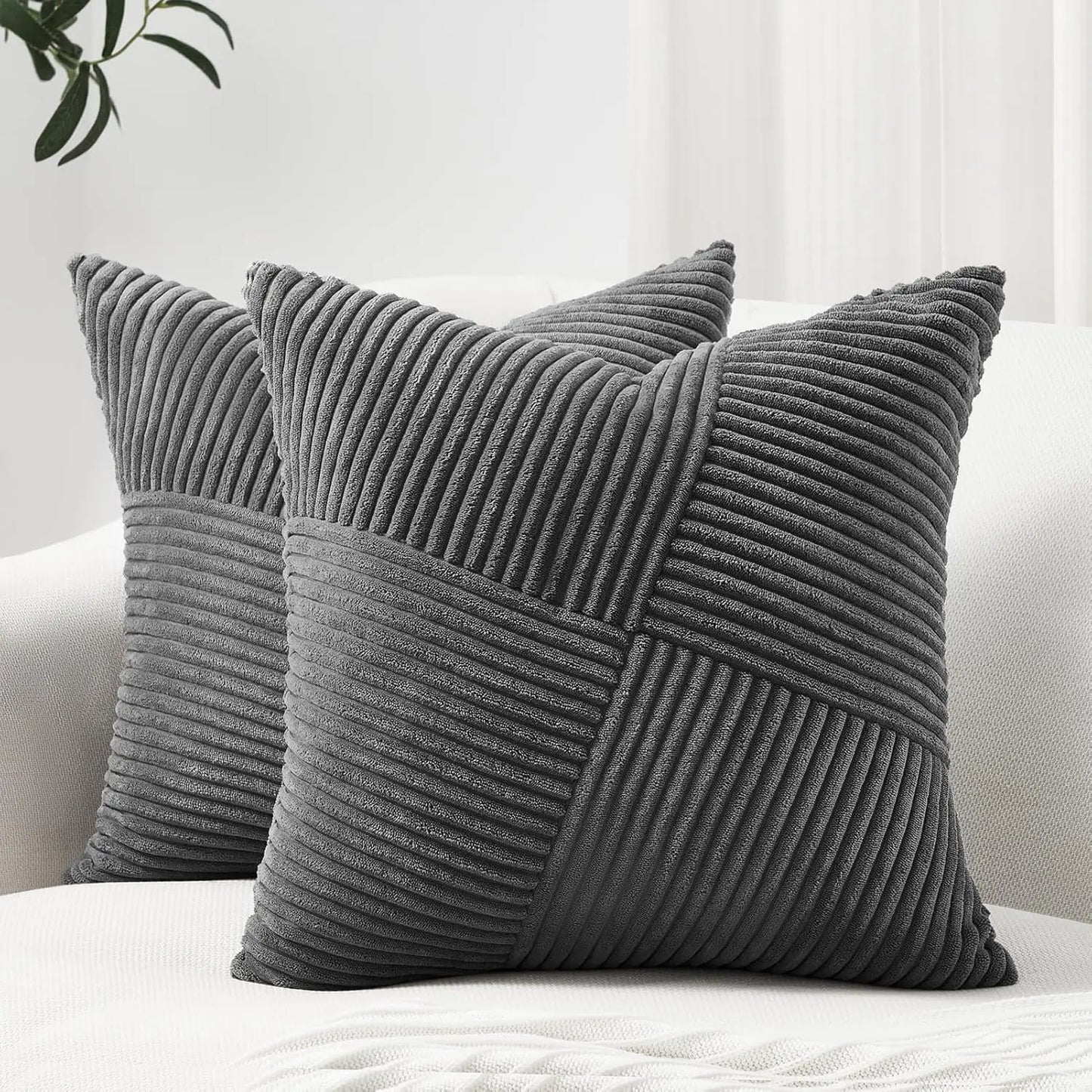 Decorative Corduroy Throw Pillow
