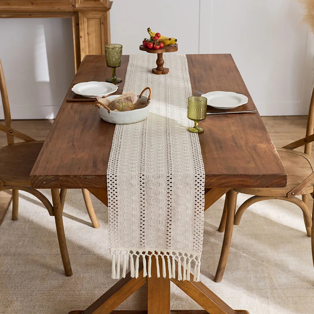 Handwoven Cotton Table Runner