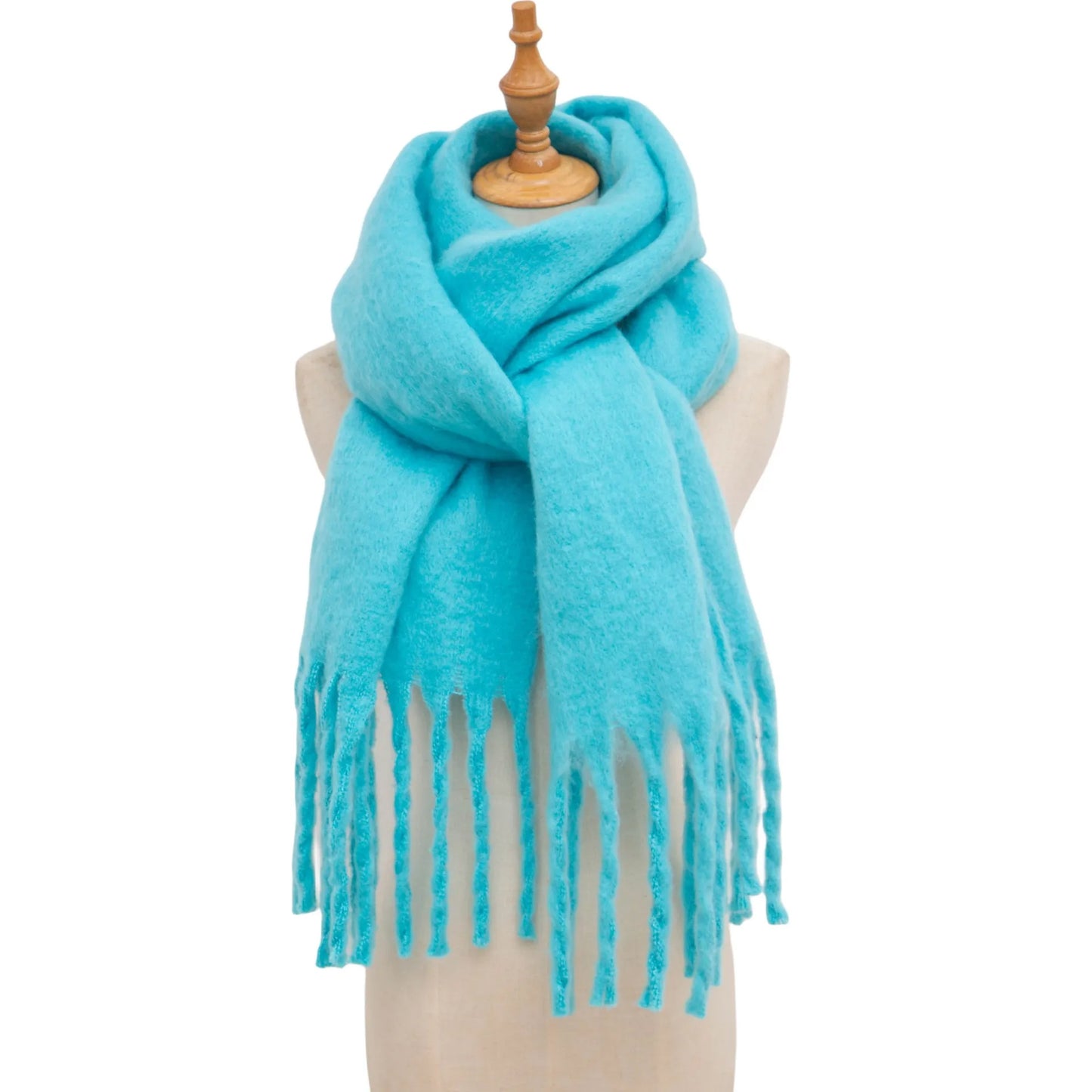 Thick Warm Tassel Shawl