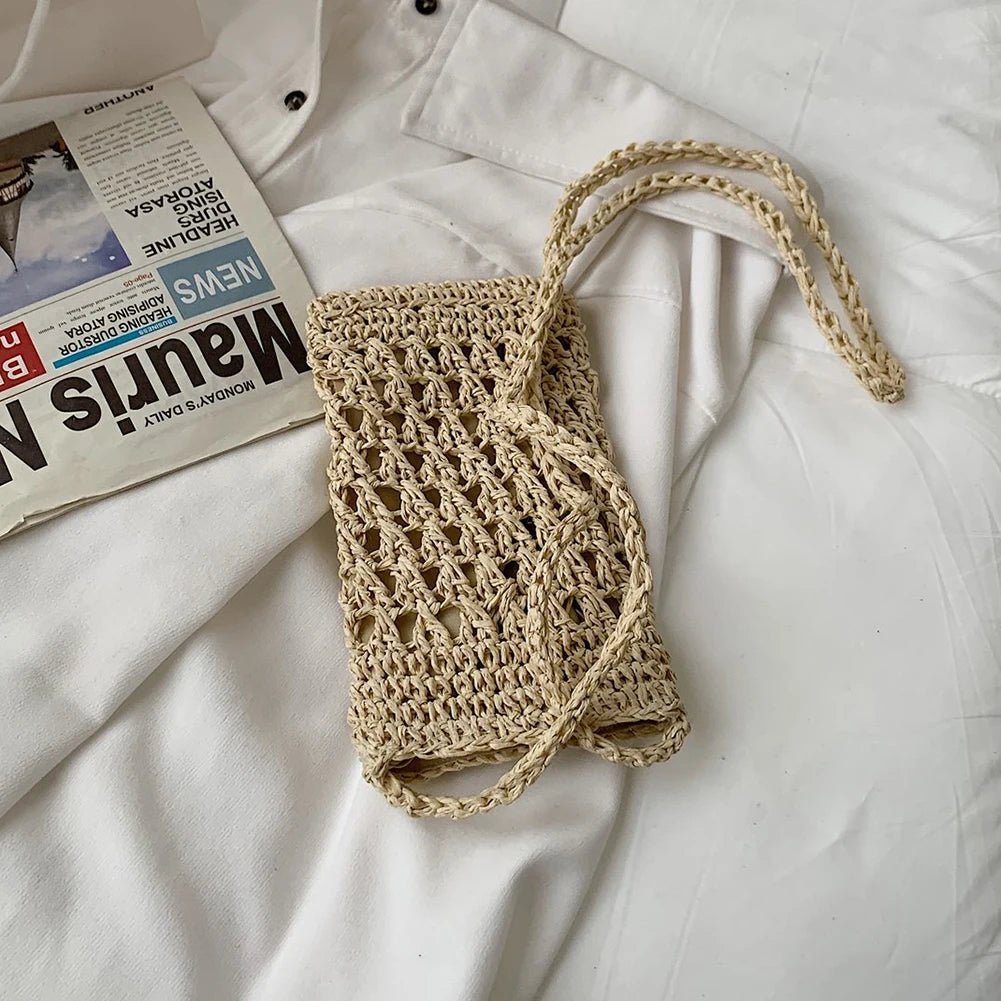 Small Woven Phone Bag