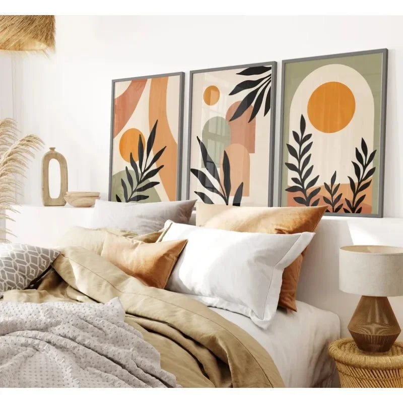 Boho Abstract Canvas Wall Art