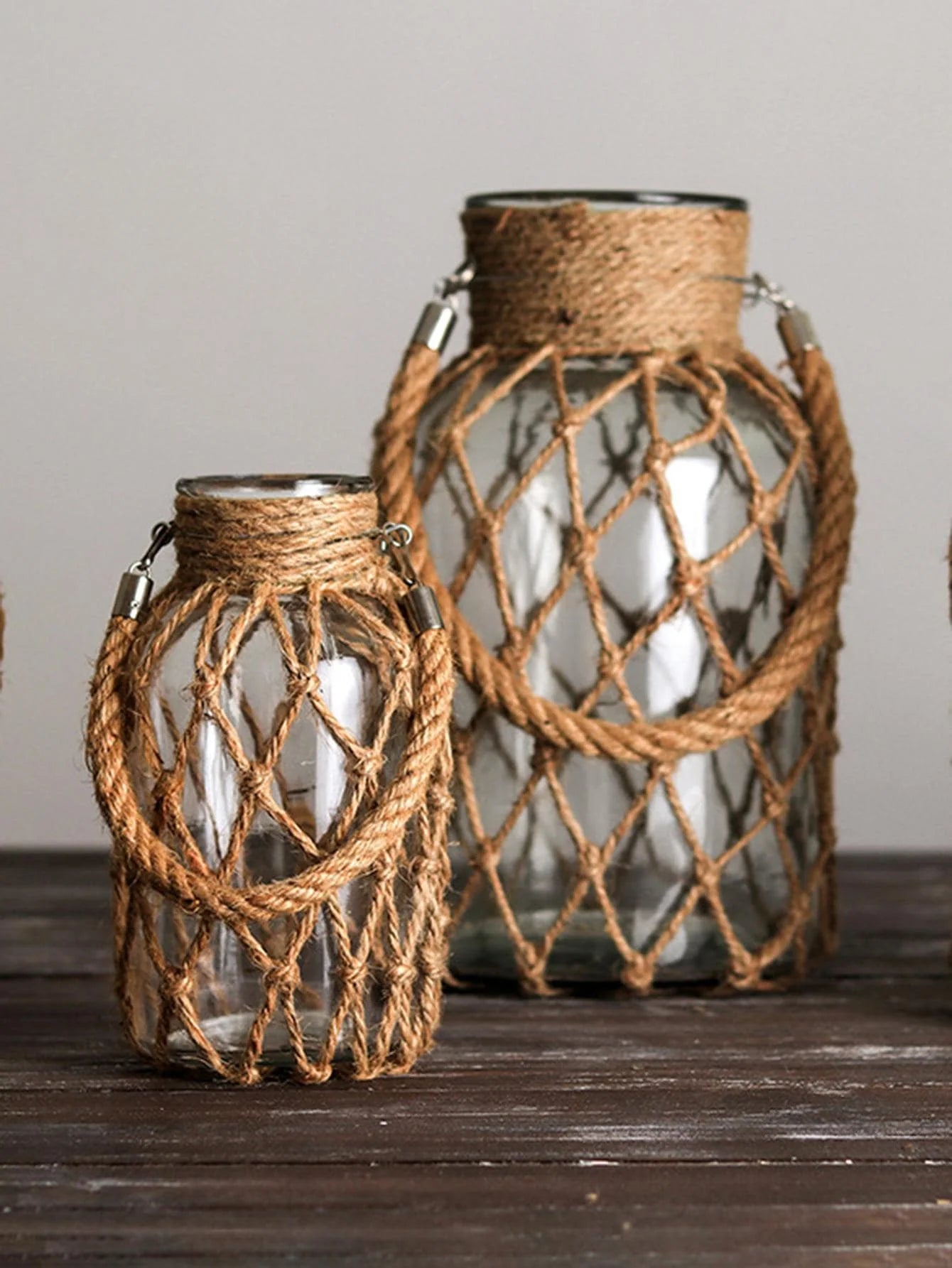 Nordic Style Woven Glass Vase