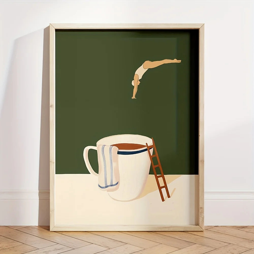Retro Coffee Canvas Wall Art