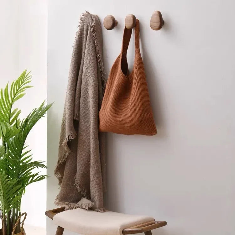 Pebble-Shaped Wall-Mounted Hook